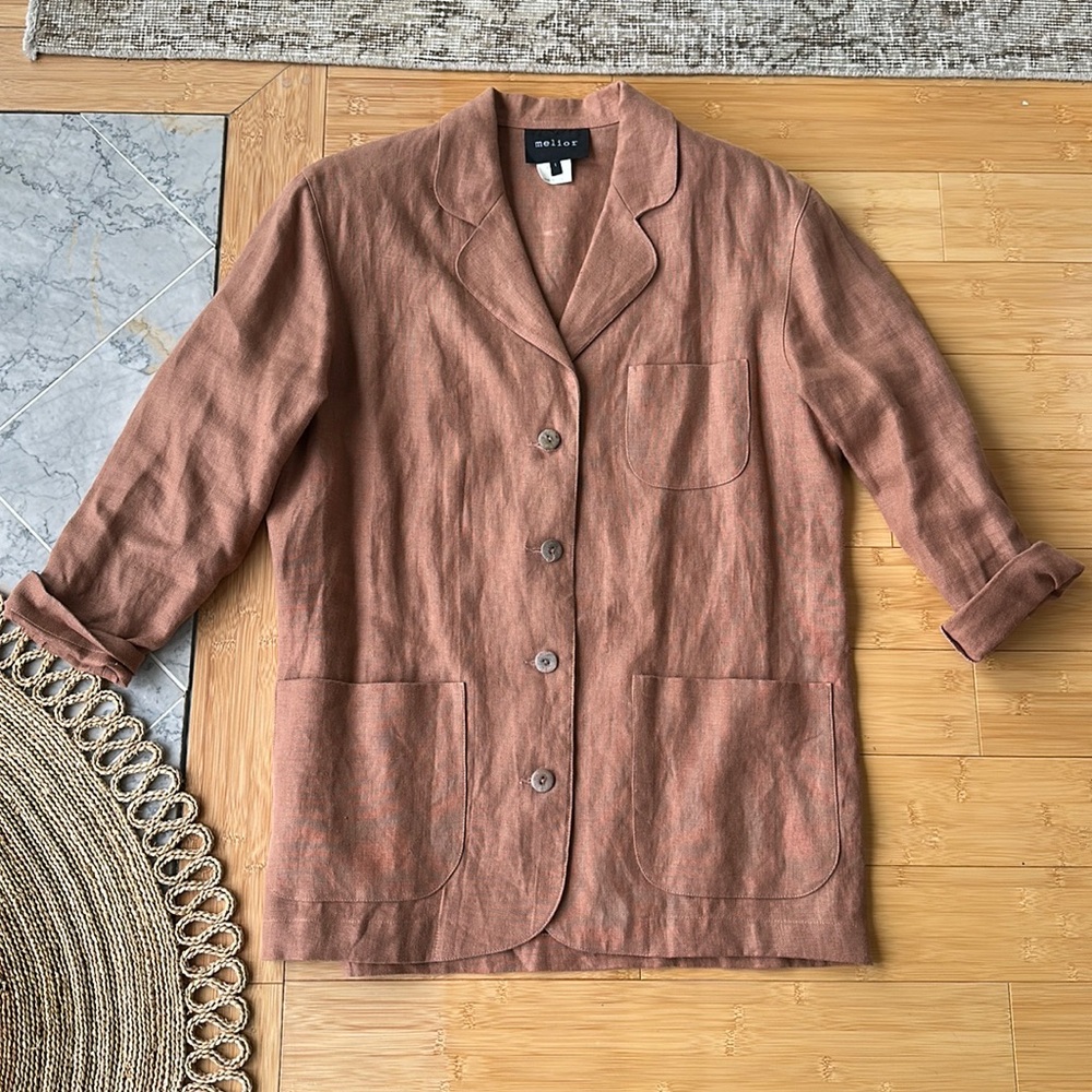 Melior linen blazer